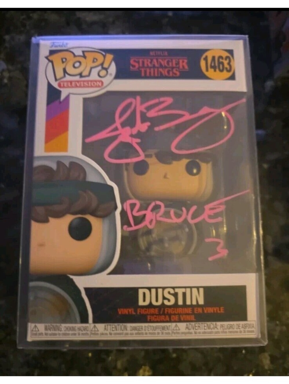 Jake Busey Autographed Funko Pop Stranger Things 1463 Dustin SWAU AUTHENTICATED